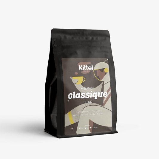 300g bag of Kittel Classique Brazilian dark roast coffee.