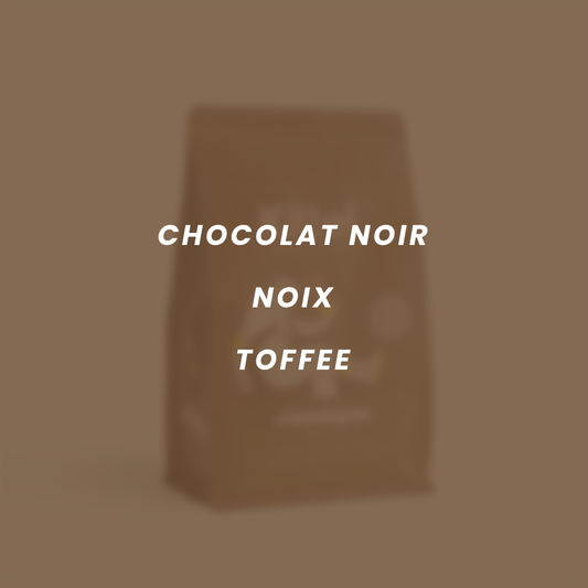Flavor notes for Classique: dark chocolate, nuts, toffee.