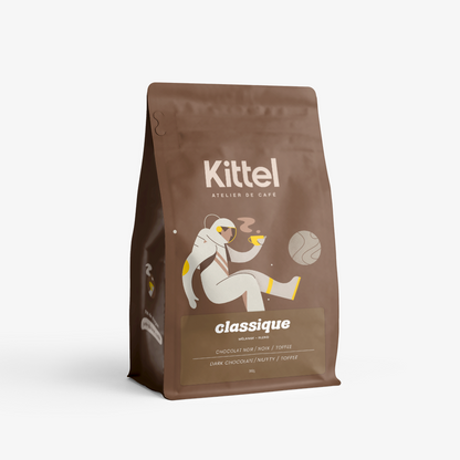 300g bag of Kittel Classique Brazilian dark roast coffee.