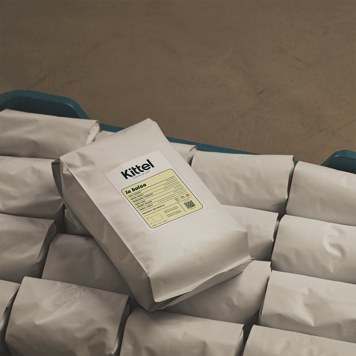 5lb bulk café format bag of Kittel La Bolsa coffee.