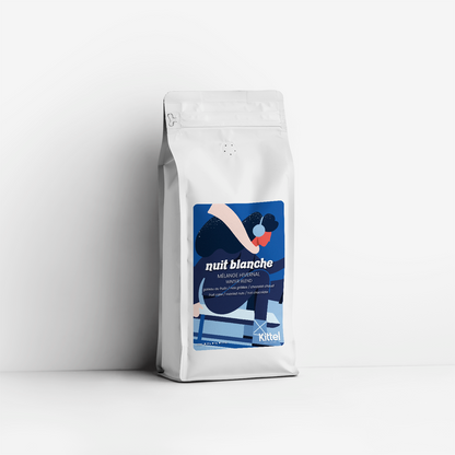 1kg bag of Kittel Nuit Blanche Winter Blend coffee.