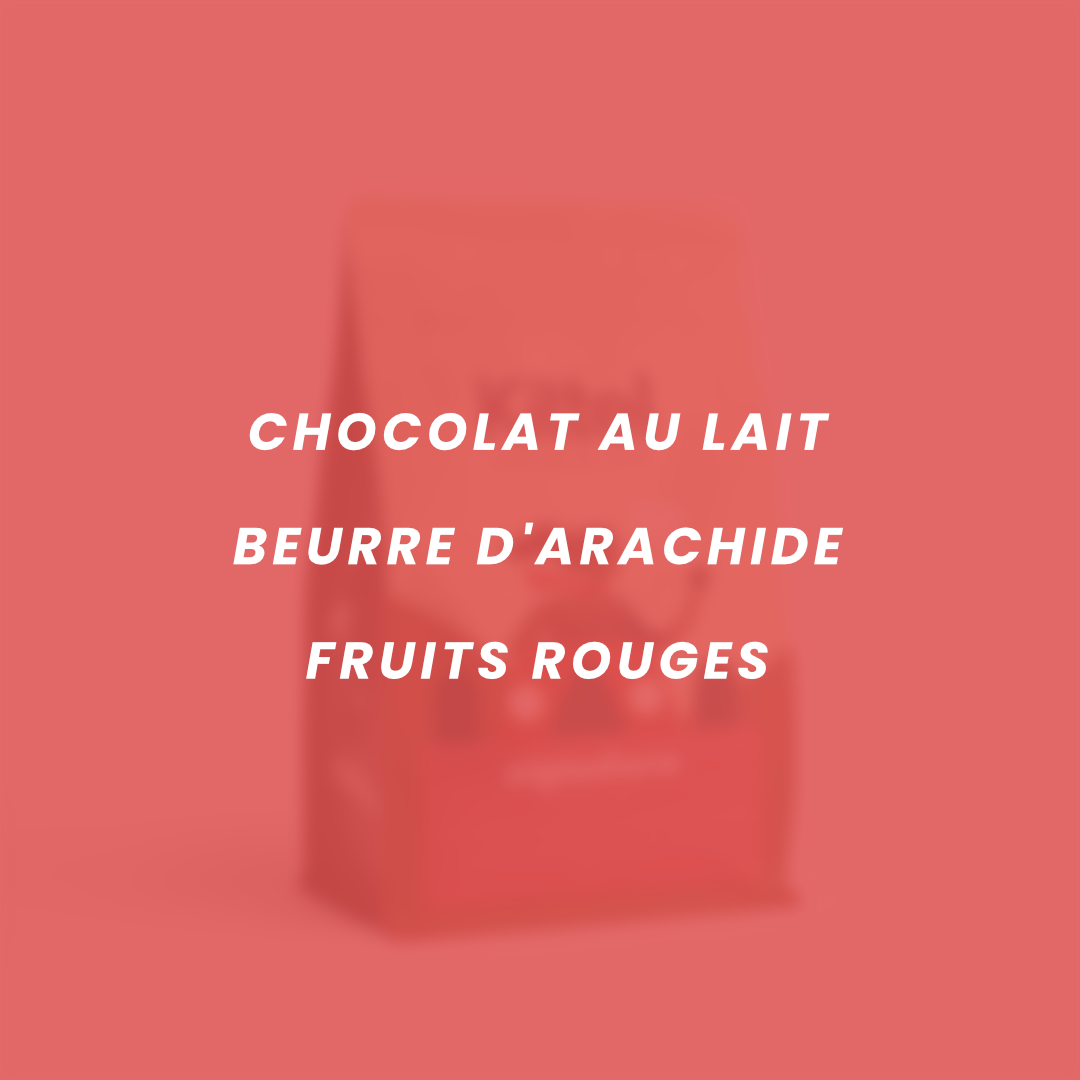 Flavor notes for Signature: milk chocolate, peanut butter, red fruit.